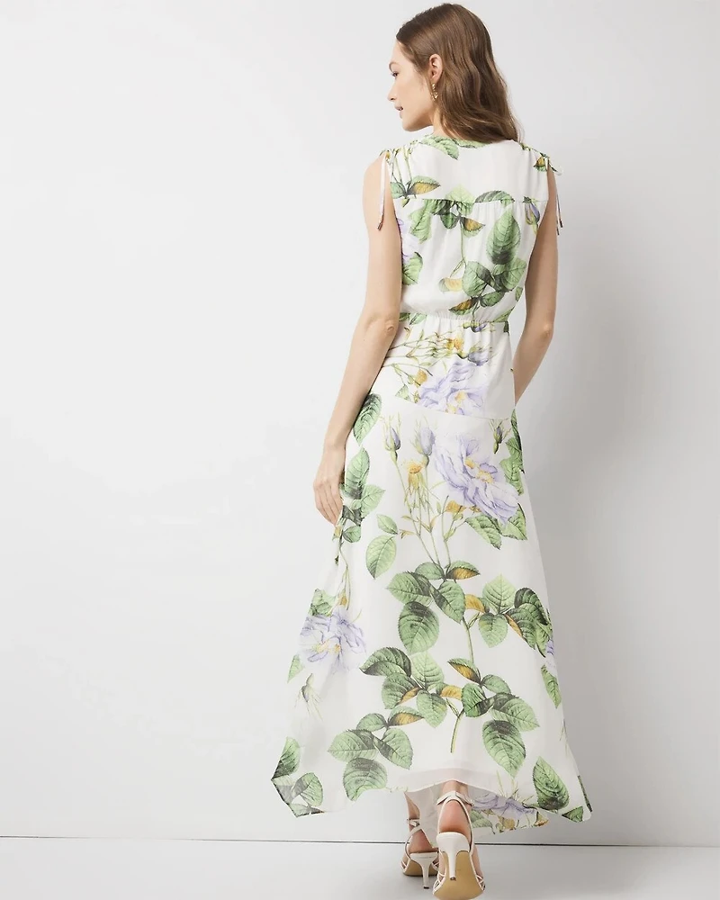 Petite Ruched Midi Dress