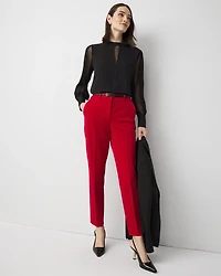 High-Rise Elle Slim Ankle Pant