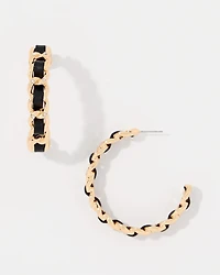 Twist Detail Hoop Earrings