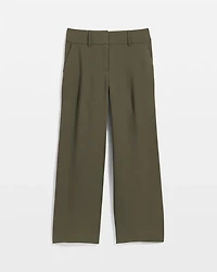 High Rise Wide Leg Cropped Pant