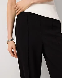 Knit Crepe Pull-On Wide Leg Pant