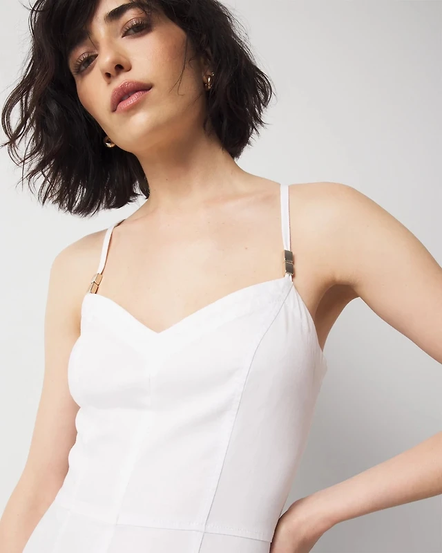 Banana Republic Lina Italian Denim Midi Dress | Arden Fair