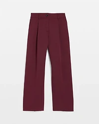 High Rise Wide Leg Crop Pant