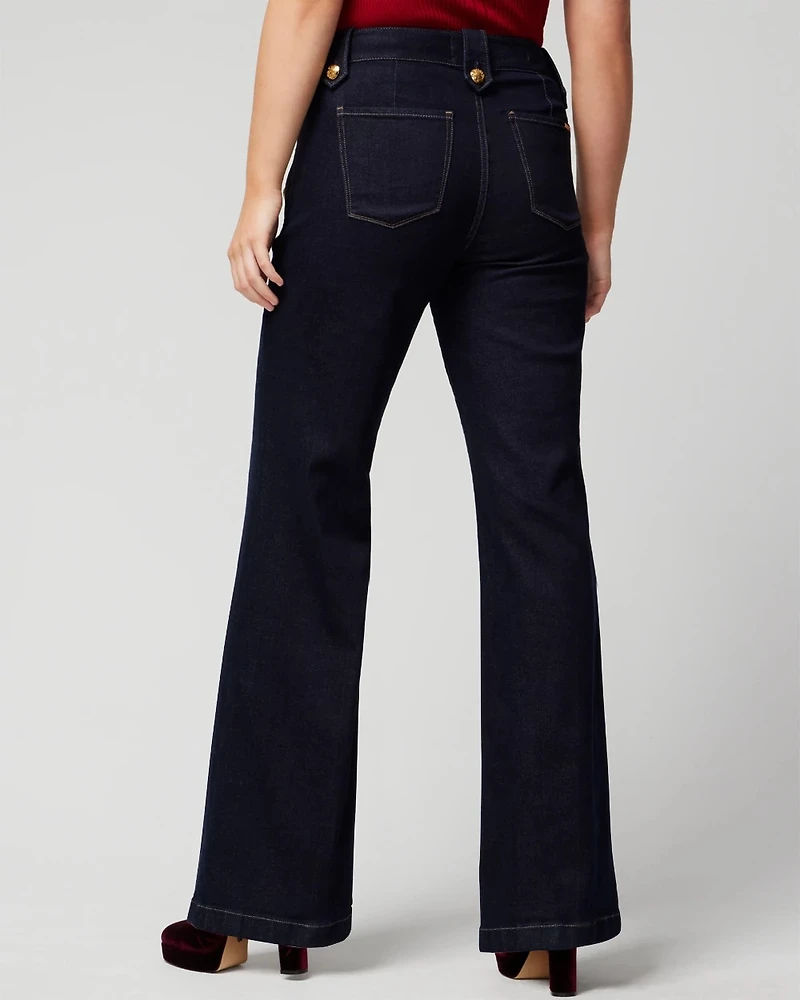 High-Rise Mariner Wide Leg Jeans