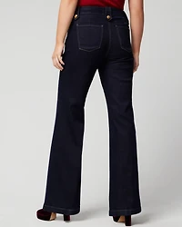 High-Rise Mariner Wide Leg Jeans