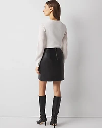 Faux Leather Mini Skirt