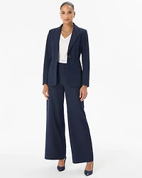 Petite Denim-Look Blazer