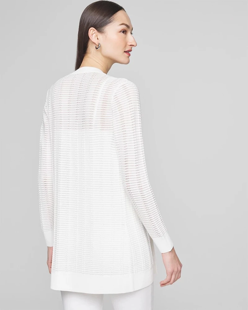 Stitchy Rib Boyfriend Cardigan