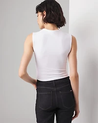 WHBMFORME™ Cotton Spandex High Neck Shell