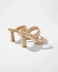 Double Strap Heeled Sandal