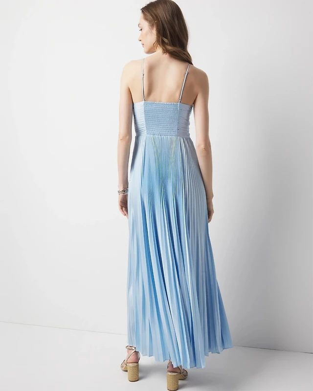 Antonio Melani Billie Crepe Strapless Pleated Maxi Dress at Hamilton Place  in Chattanooga, TN