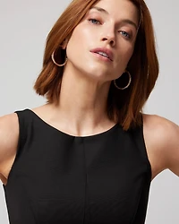 Sleeveless Bateau-Neck Sheath Dress