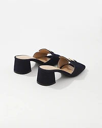 Denim Heeled Sandal