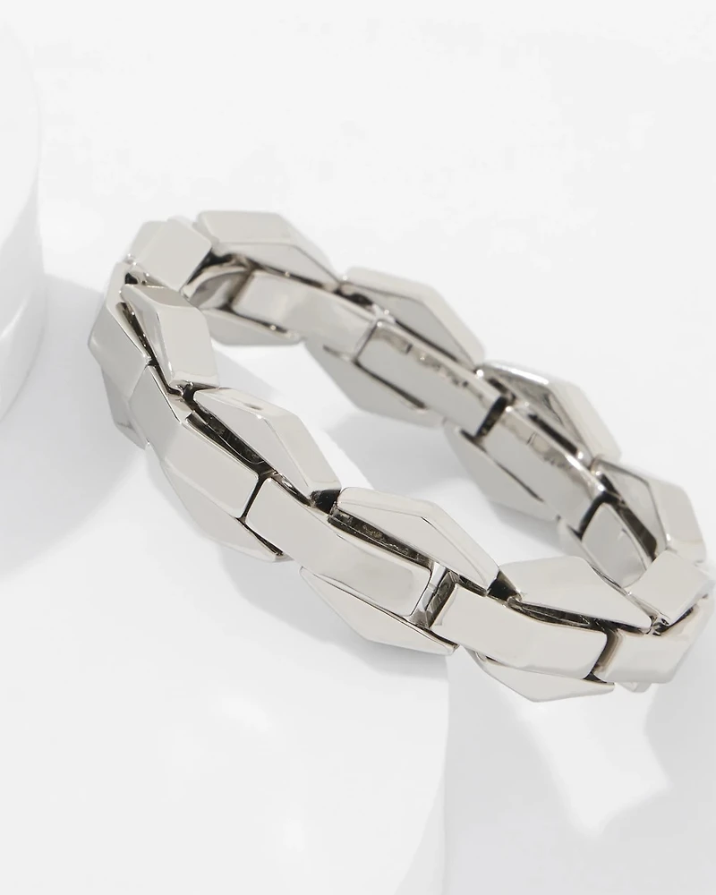 Geometric Links Stretch Bracelet