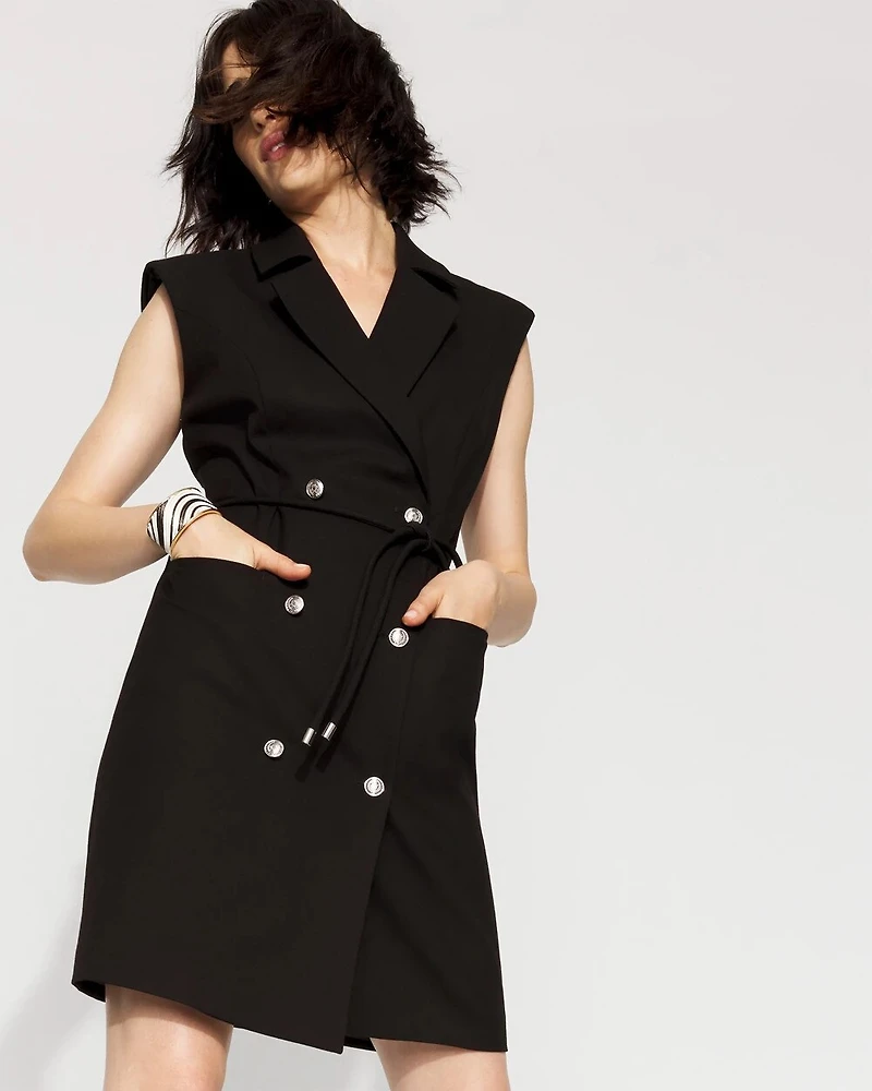 Double-Breasted Blazer Dress