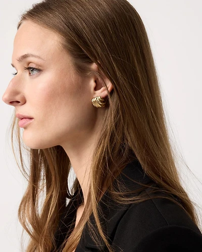 Sculptural Knot Stud Earrings