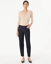 High-Rise Tapered Ankle Jeans