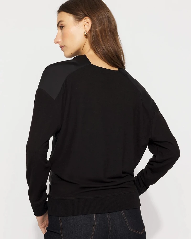 Satin Mix Snit Top