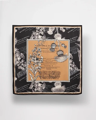 Botanical Print Square Scarf