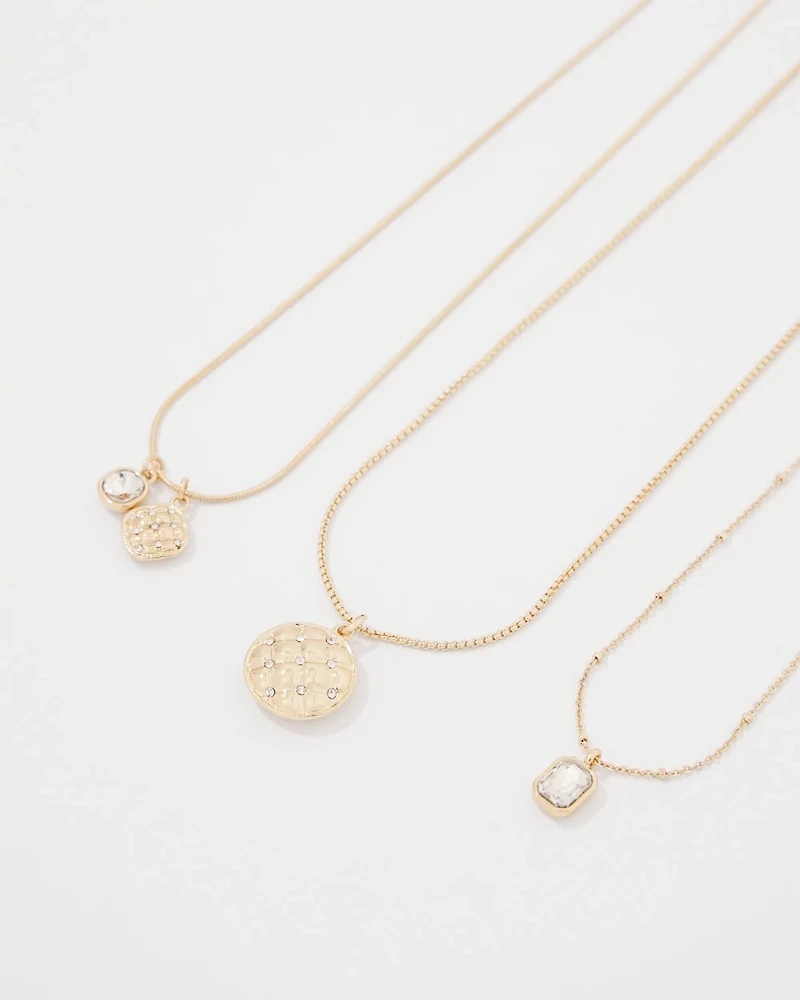 Convertible Quilted Pendant Necklace