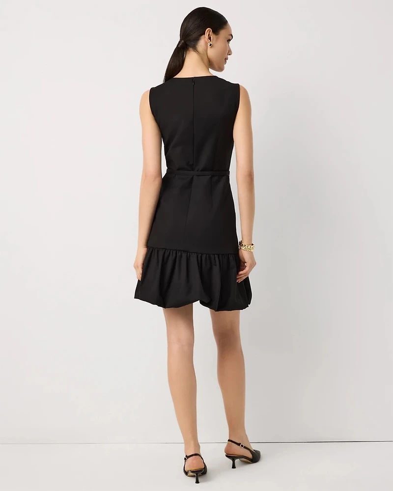 Bubble Hem Mini Dress