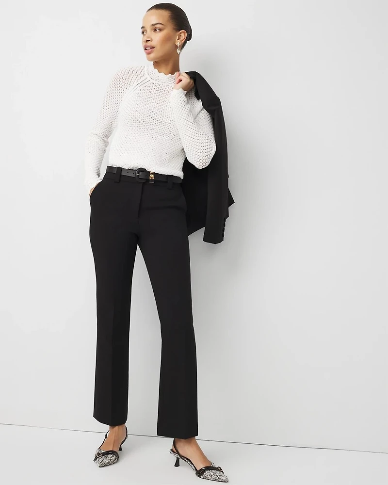 Pointelle Pullover Sweater