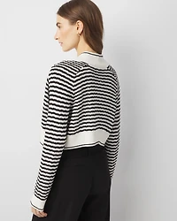 Striped Cocoon Sweater
