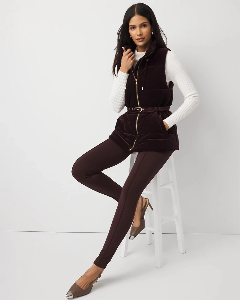 Velvet Puffer Vest