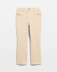 Horsebit High-Rise Kick Flare Jean