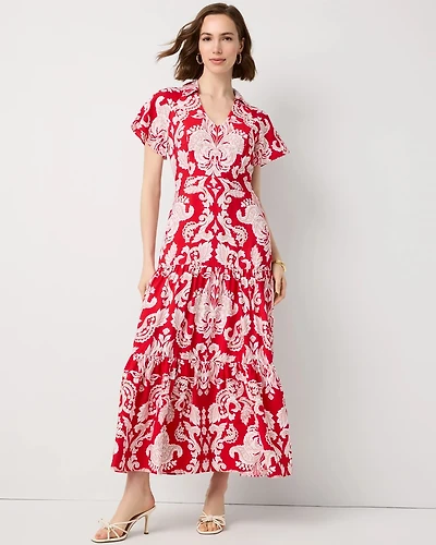 Tiered Midi Dress