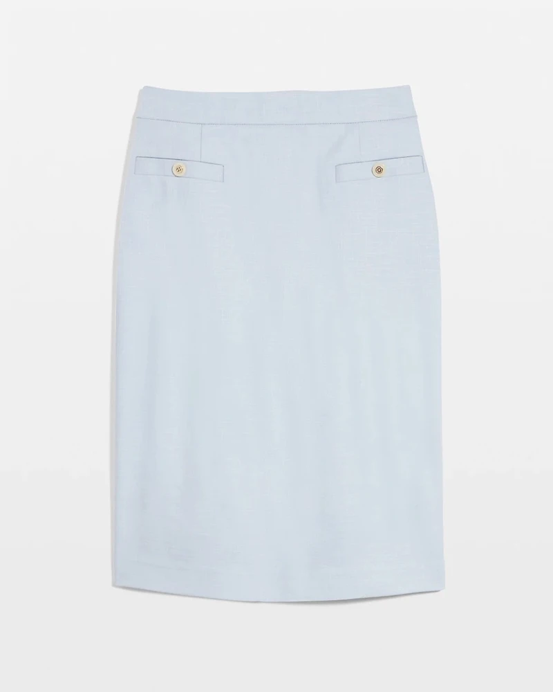 Crosshatch Pencil Skirt