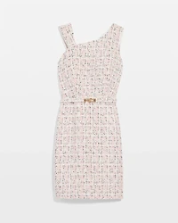 Shimmery Tweed Mini Dress