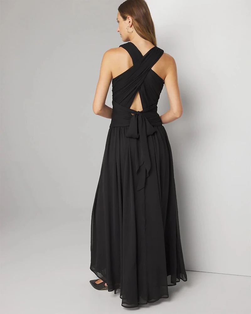 Pleated Maxi Dress