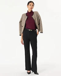Ponte Mock Neck Sleeveless Top