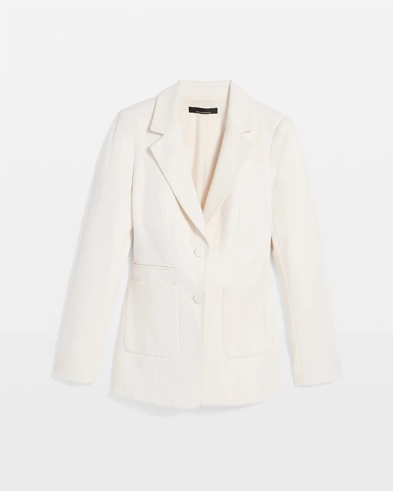 Double-Pocket Belted Blazer