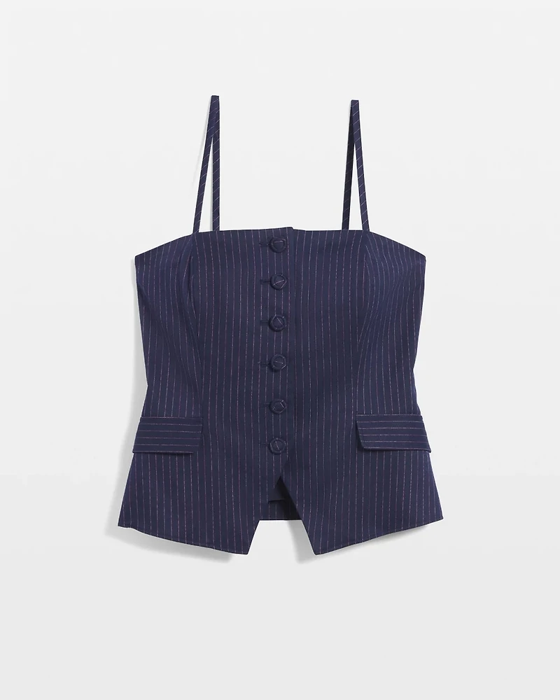 Pinstripe Bustier