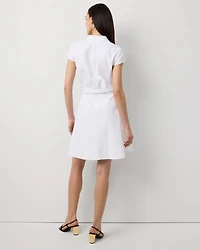 Button Front Denim Dress