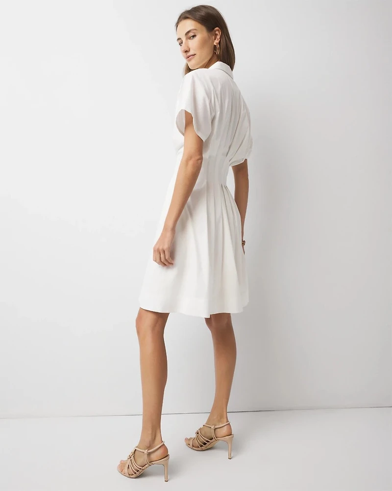 Poplin Corset Shirt Dress