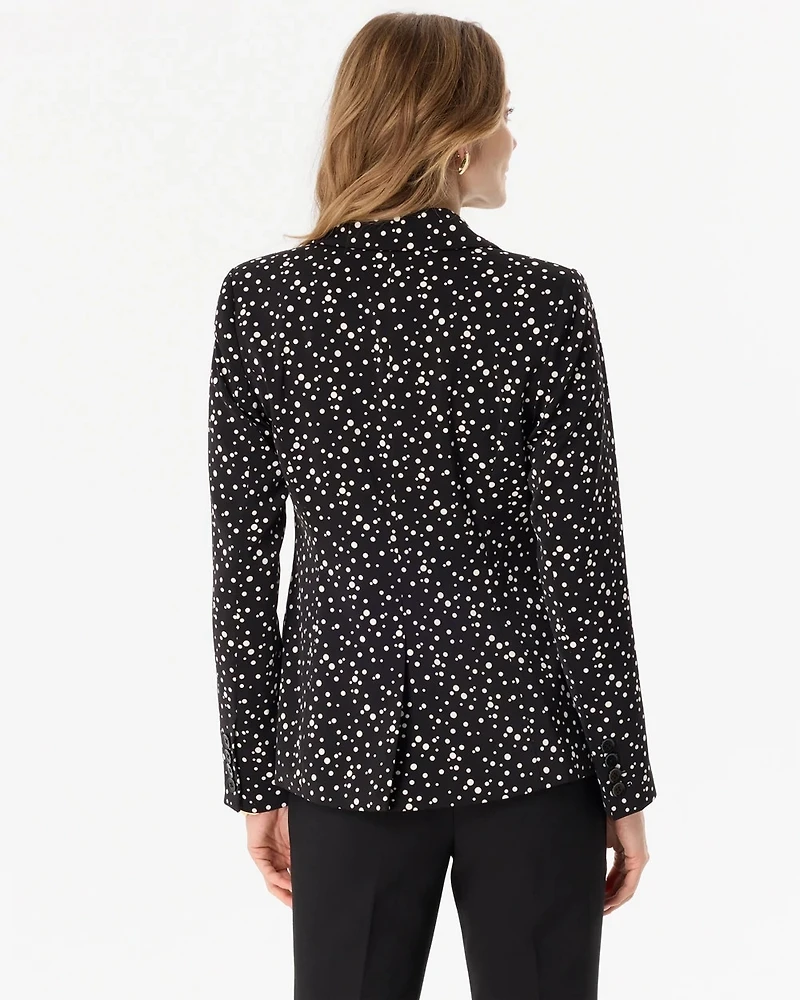 Petite Dot Print Blazer
