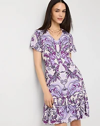 Ruffle Hem Mini Dress