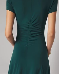 Short Sleeve Keyhole Dress