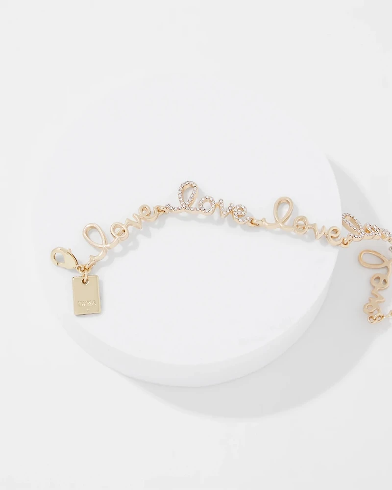 Love Letter Chain Bracelet