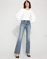 Long Sleeve Tee with Smocked Cuffs