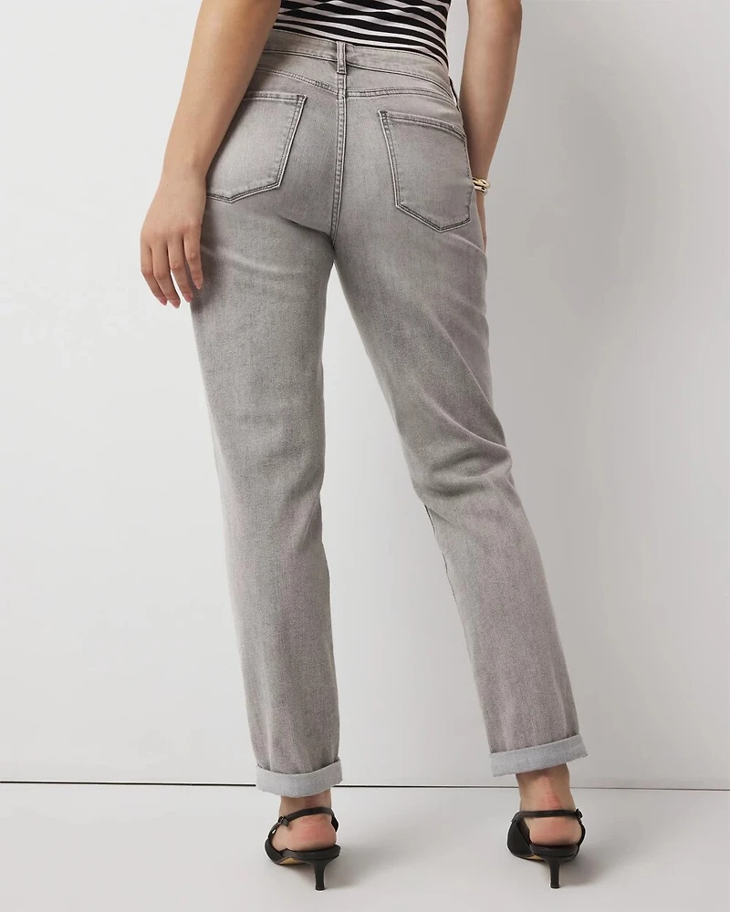 Mid-Rise Girlfriend Jeans