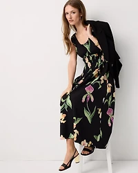 Ruched Tank Midi Dress