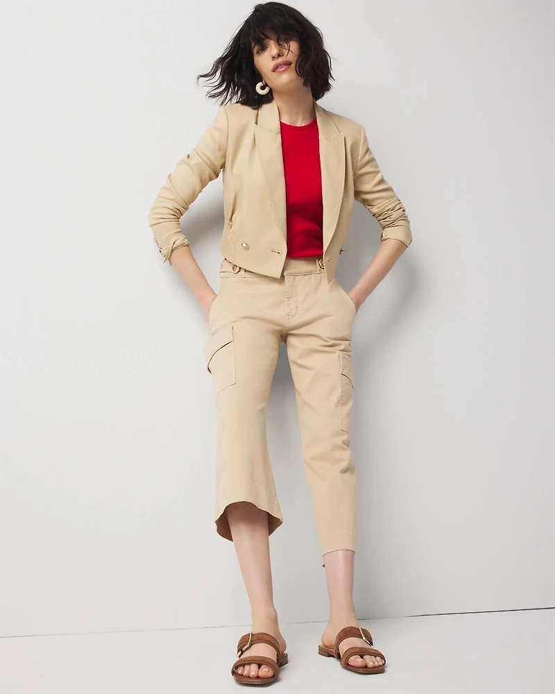 Pret Cargo Wide Leg Cropped Pant