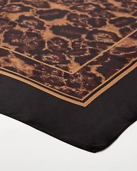 Animal Print Square Scarf
