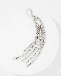 Rhinestone Fringe Drop Earrings