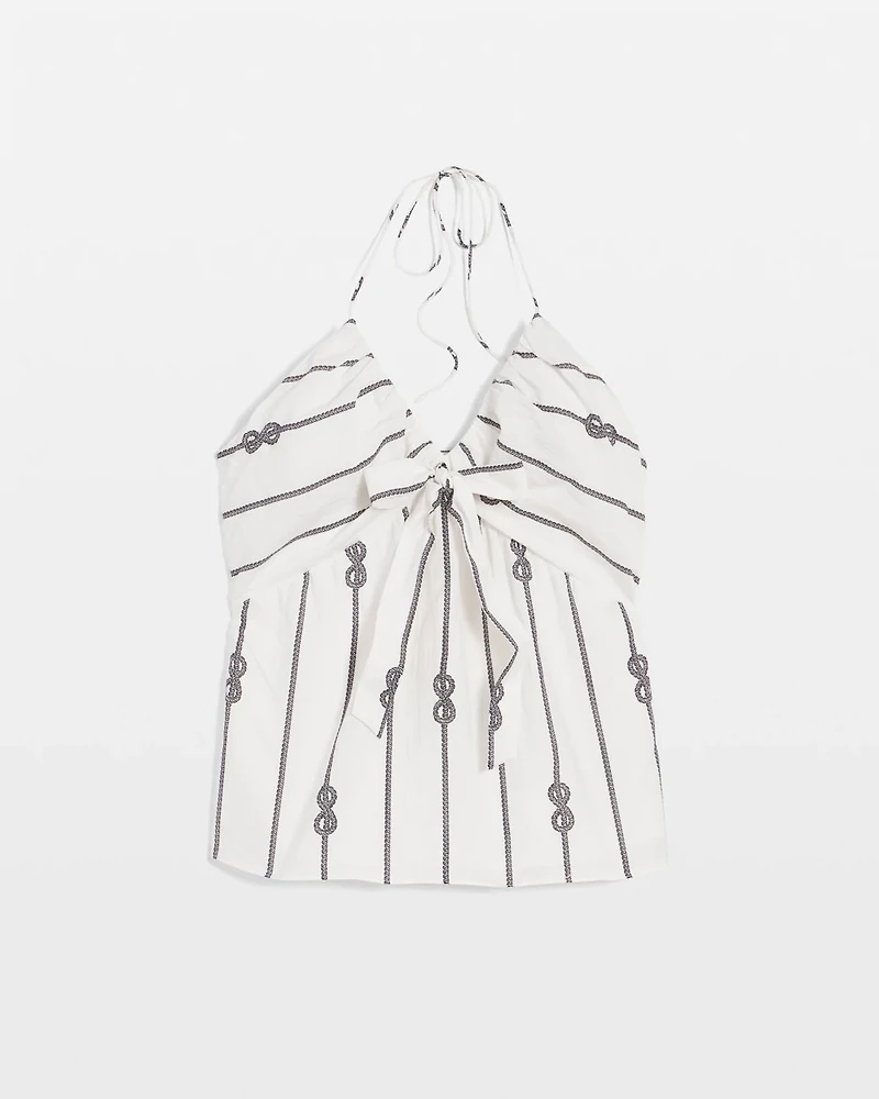 Tie-Front Halter Top