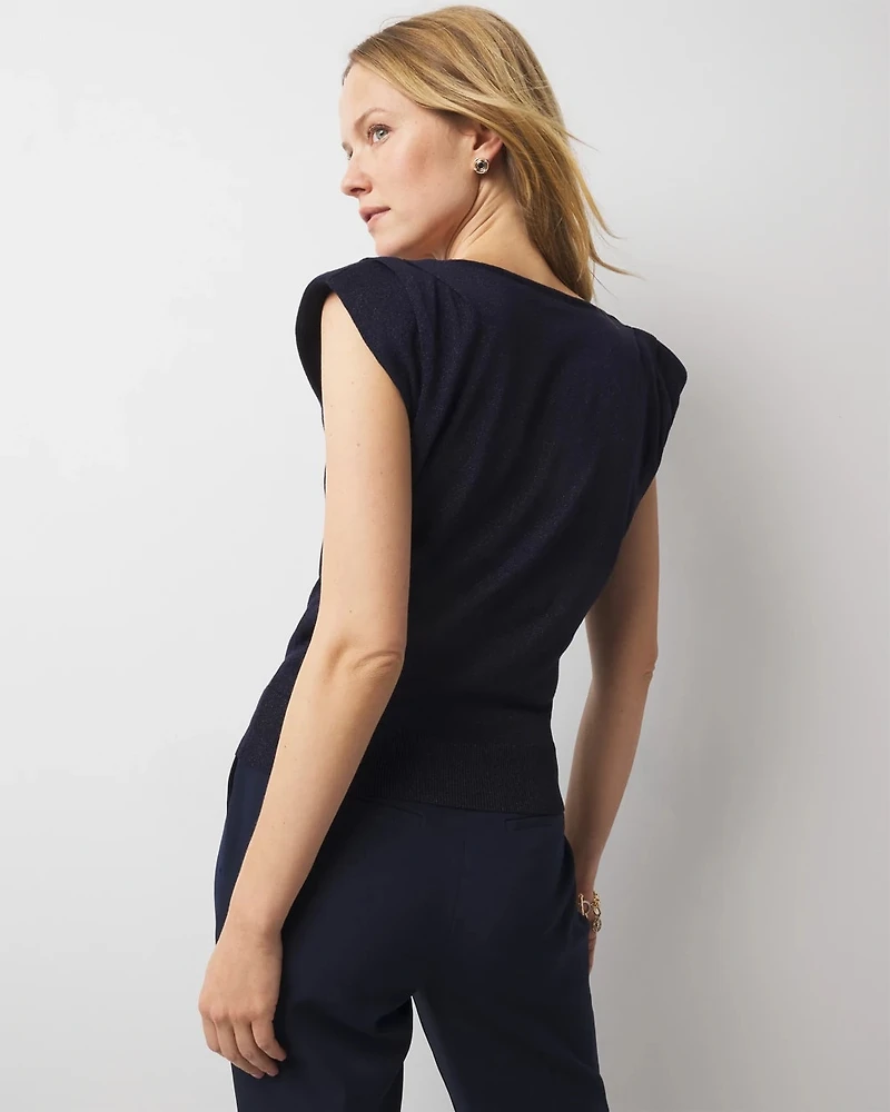 Shimmer Sweater Tank Top